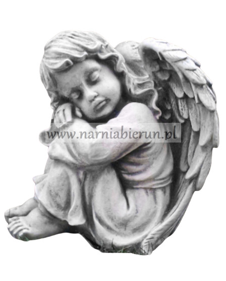 Figurka betonowa ANIOŁ SIEDZĄCY DUŻY 34 cm Figurka betonowa ANIOŁ SIEDZĄCY DUŻY 34 cm