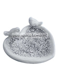 Figurka betonowa poidełko POIDŁO SERCE 38 cm