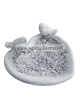 Figurka betonowa poidełko POIDŁO SERCE 38 cm