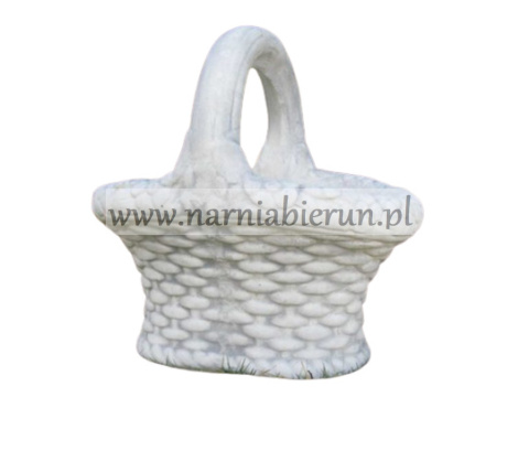 Figurka betonowa donica doniczka KOSZ KOSZYK WIKLINOWY 42 cm Figurka betonowa donica doniczka KOSZ KOSZYK WIKLINOWY 42 cm