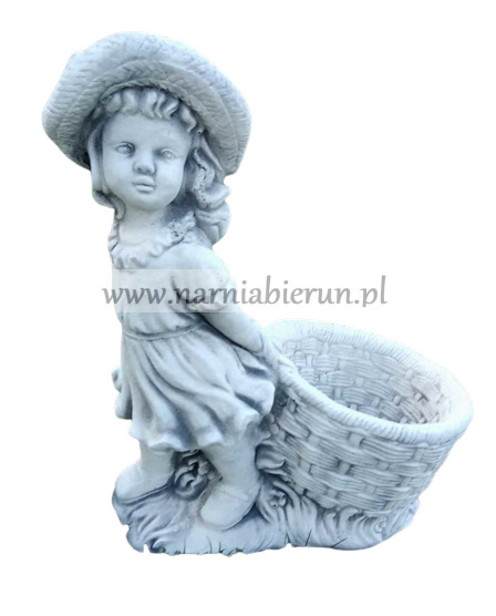 Figurka betonowa donica DZIEWCZYNA Z KOSZEM 40 cm Figurka betonowa donica DZIEWCZYNA Z KOSZEM 40 cm