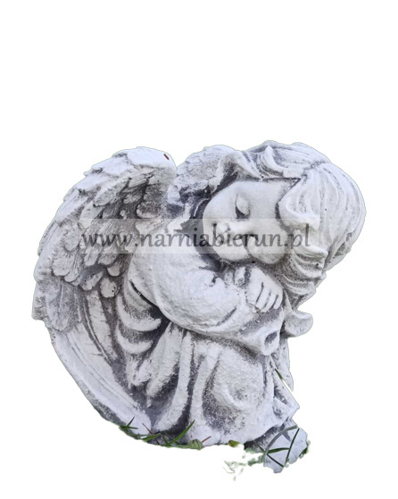 Figurka ogrodowa betonowa Aniołek skulony h15 Figurka ogrodowa betonowa Aniołek skulony h15