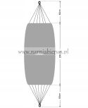 Hamak ogrodowy 200x150 cm - 200 kg mix kolor