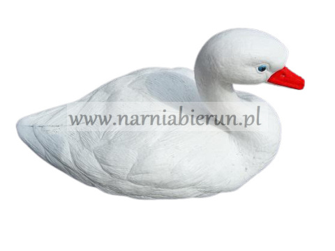 Figurka plastik ŁABĘDŹ pływający do stawu h25 Figurka plastik ŁABĘDŹ pływający do stawu h25