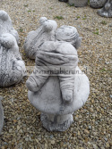 Figura betonowa Krasnale krasnal troll trolle na grzybie H 50 cm