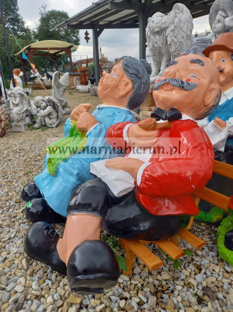 Figurka z żywicy Babcia i dziadek na ławce 60 cm Figurka z żywicy Babcia i dziadek na ławce 60 cm