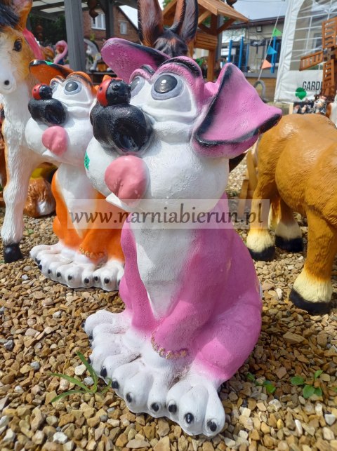 Figurka ogrodowa Piesek z biedronką 45 cm Figurka ogrodowa Piesek z biedronką 45 cm