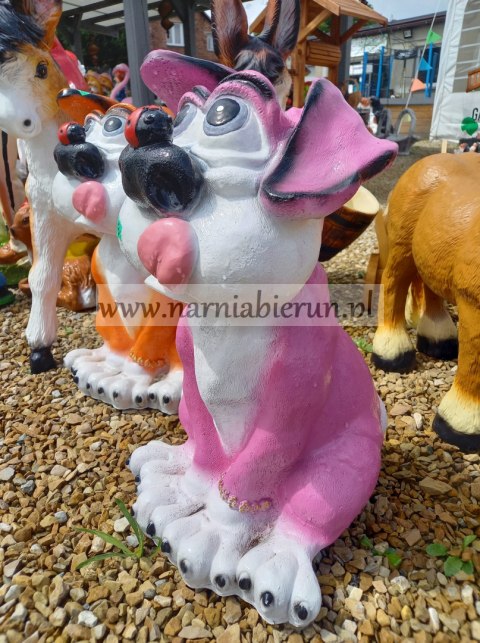 Figurka ogrodowa Piesek z biedronką 45 cm Figurka ogrodowa Piesek z biedronką 45 cm