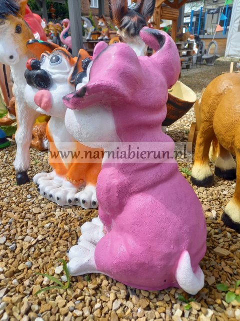 Figurka ogrodowa Piesek z biedronką 45 cm Figurka ogrodowa Piesek z biedronką 45 cm