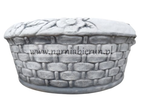 Figurka betonowa okrągła donica 38 cm Figurka betonowa okrągła donica 38 cm
