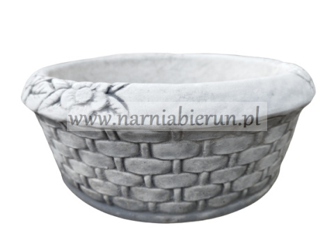 Figurka betonowa okrągła donica 38 cm Figurka betonowa okrągła donica 38 cm