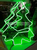 Choinka neon LED zielona energooszczędna