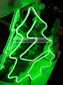 Choinka neon LED zielona energooszczędna