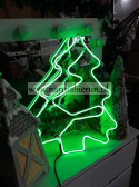 Choinka neon LED zielona energooszczędna