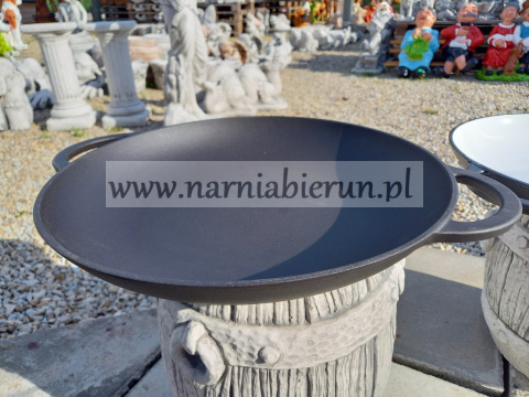 Patelnia żeliwna 35 cm talerz indukcja gaz ognisko 5 cm H Patelnia żeliwna 35 cm talerz indukcja gaz ognisko 5 cm H
