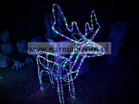 Renifer świecący LED 120 cm 4 kolory - PROMOCJA ŚWIĄTECZNA Renifer świecący LED 120 cm 4 kolory - PROMOCJA ŚWIĄTECZNA