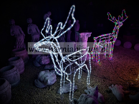 Renifer świecący LED 120 cm 4 kolory - PROMOCJA ŚWIĄTECZNA Renifer świecący LED 120 cm 4 kolory - PROMOCJA ŚWIĄTECZNA