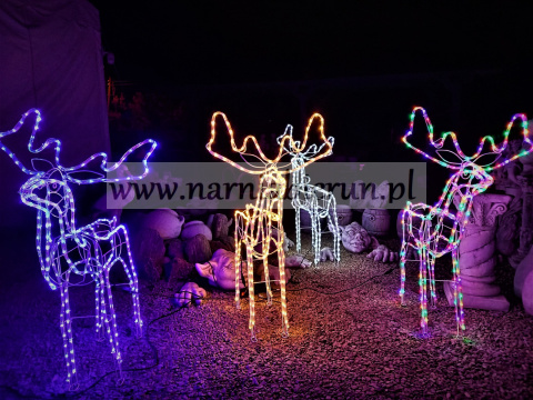 Renifer świecący LED 120 cm 4 kolory - PROMOCJA ŚWIĄTECZNA Renifer świecący LED 120 cm 4 kolory - PROMOCJA ŚWIĄTECZNA