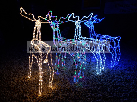 Renifer świecący ruchomy LED 85cm 4 kolory