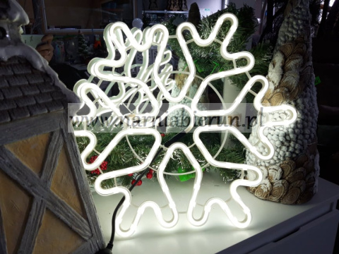Śnieżynka neon LED ciepły biały/zimny biały energooszczędna Śnieżynka neon LED ciepły biały/zimny biały energooszczędna