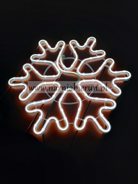 Śnieżynka neon LED ciepły biały/zimny biały energooszczędna Śnieżynka neon LED ciepły biały/zimny biały energooszczędna