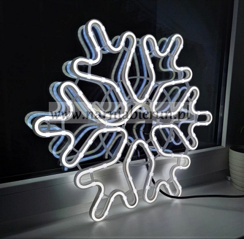 Śnieżynka neon LED ciepły biały/zimny biały energooszczędna Śnieżynka neon LED ciepły biały/zimny biały energooszczędna