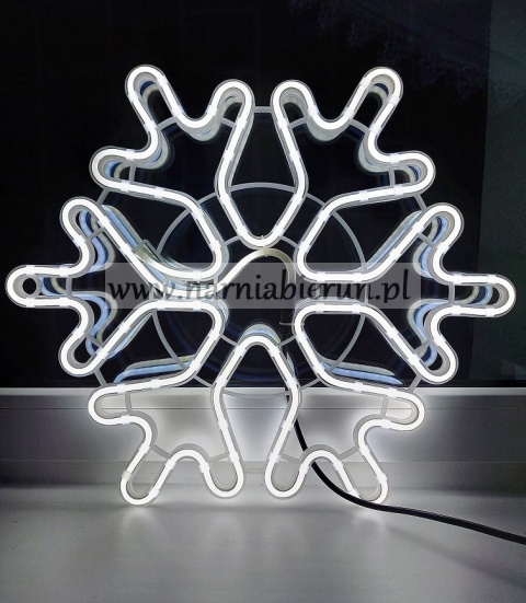 Śnieżynka neon LED ciepły biały/zimny biały energooszczędna Śnieżynka neon LED ciepły biały/zimny biały energooszczędna