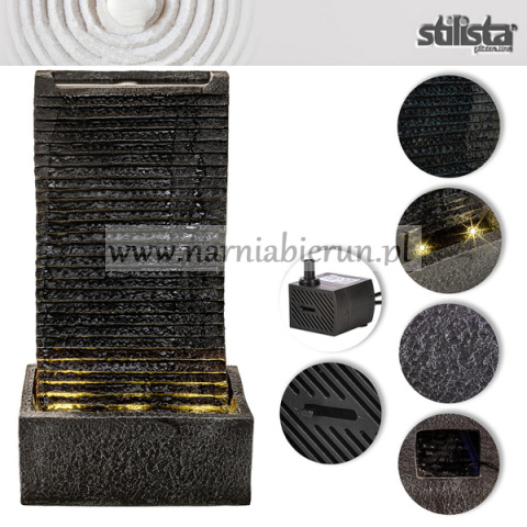 FONTANNA KASKADA OGRODOWA WODOSPAD 3 LED + POMPA FONTANNA KASKADA OGRODOWA WODOSPAD 3 LED + POMPA
