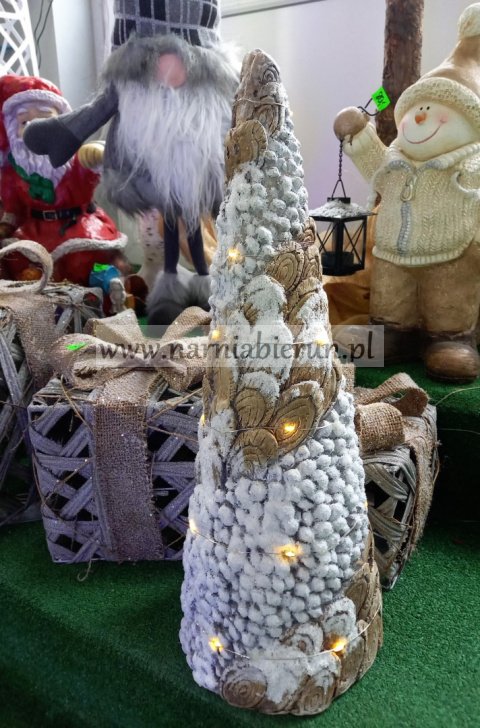 Figurka Bożonarodzeniowy Choinka LED 18x18x47cm Figurka Bożonarodzeniowy Choinka LED 18x18x47cm