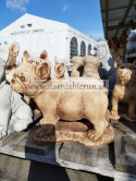Figurka betonowa PIES BULDOG 28 cm