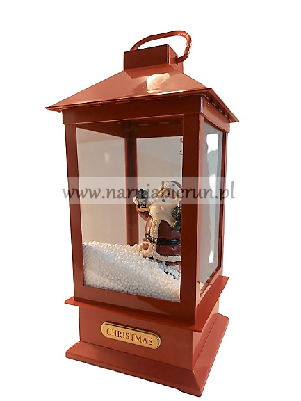 Lampion świąteczny pozytywka Mikołaj led dźwięk Lampion świąteczny pozytywka Mikołaj led dźwięk