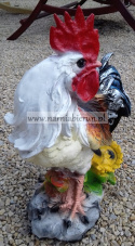 Figurka z żywicy KOGUT Z SŁONECZNKIEM 60 cm