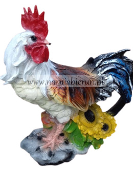 Figurka z żywicy KOGUT Z SŁONECZNKIEM 60 cm