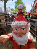 Figurka z żywicy Karsnoludek Krasnal z psem 80 cm