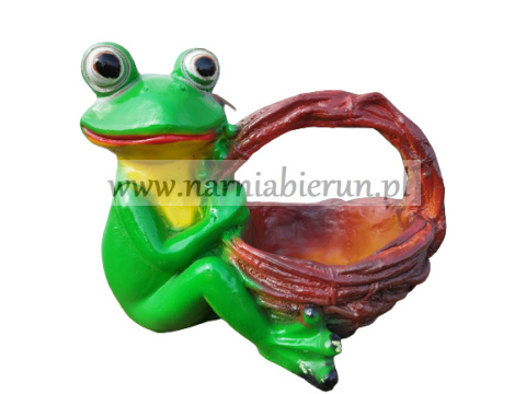 Figurka ogrodowa Żaba z koszykiem Figurka ogrodowa Żaba z koszykiem