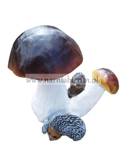 Figurka z żywicy Grzyb jeż Grzyby z jeżami 46 cm Figurka z żywicy Grzyb jeż Grzyby z jeżami 46 cm