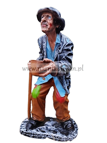 Figurka z żywicy Żebrak Stary Dziad 92 cm Figurka z żywicy Żebrak Stary Dziad 92 cm