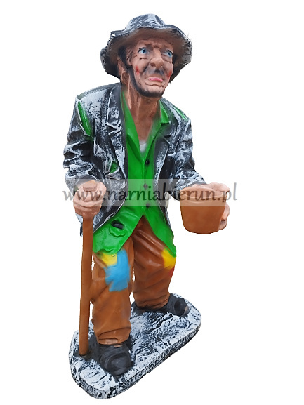 Figurka z żywicy Żebrak Stary Dziad 92 cm Figurka z żywicy Żebrak Stary Dziad 92 cm