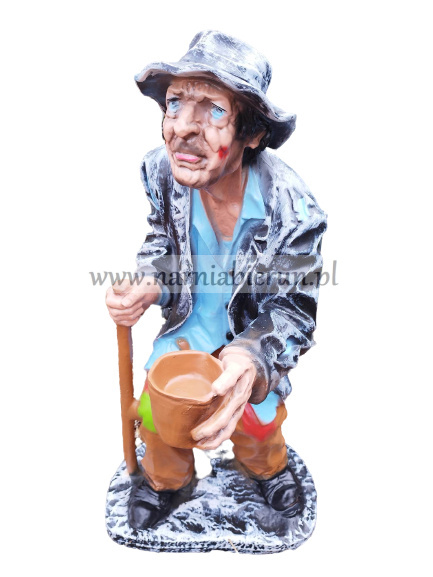 Figurka z żywicy Żebrak Stary Dziad 92 cm Figurka z żywicy Żebrak Stary Dziad 92 cm