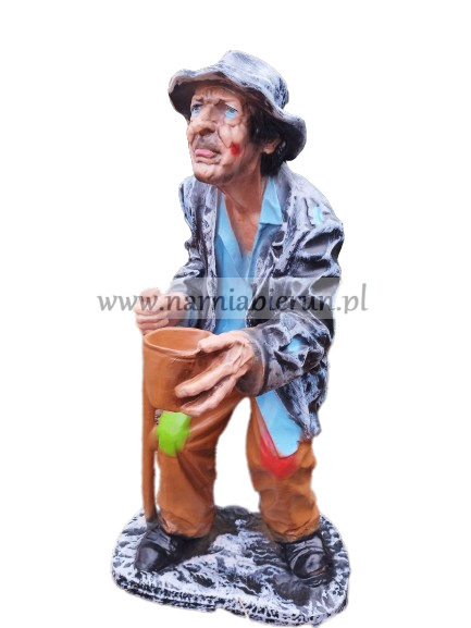 Figurka z żywicy Żebrak Stary Dziad 92 cm Figurka z żywicy Żebrak Stary Dziad 92 cm