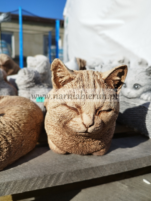 Figurka betonowa Kot kotek śpiący 33 cm Figurka betonowa Kot kotek śpiący 33 cm
