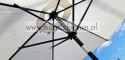 Parasol ogrodowy skośny beżowy 300 cm + pokrowiec