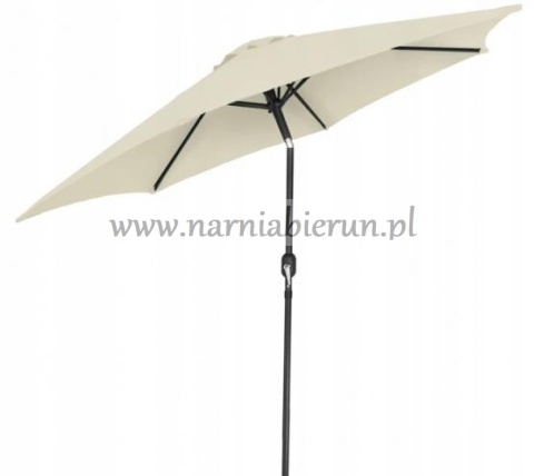 Parasol ogrodowy skośny beżowy 300 cm + pokrowiec Parasol ogrodowy skośny beżowy 300 cm + pokrowiec