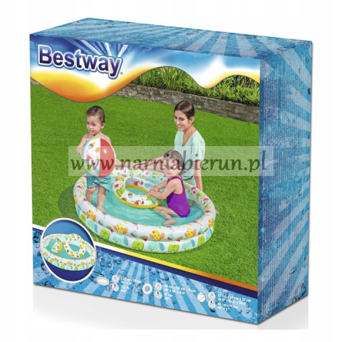 Basen Brodzik + Kółko + Piłka Zestaw 3 w 1 Bestway Basen Brodzik + Kółko + Piłka Zestaw 3 w 1 Bestway