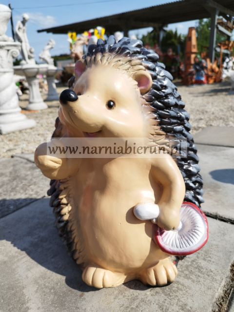 Figurka z żywicy Jeż z muchomorkiem 37 cm Figurka z żywicy Jeż z muchomorkiem 37 cm