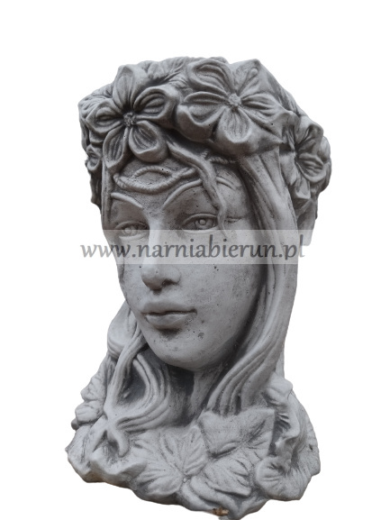 Figurka betonowa DONICA GŁOWA MUZY 32 cm Figurka betonowa DONICA GŁOWA MUZY 32 cm