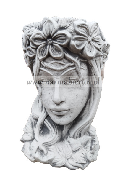 Figurka betonowa DONICA GŁOWA MUZY 32 cm Figurka betonowa DONICA GŁOWA MUZY 32 cm
