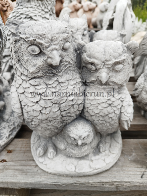 Figurka betonowa sowa SOWY RODZINY SÓW 27 cm Figurka betonowa sowa SOWY RODZINY SÓW 27 cm