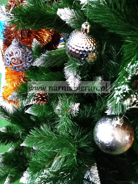 Bombki choinkowe mix wzorów 24 szt 6cm szare srebrne Bombki choinkowe mix wzorów 24 szt 6cm szare srebrne