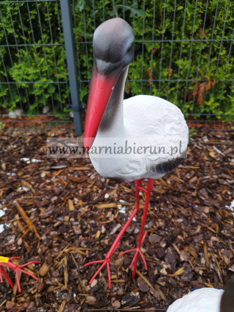 Figurka ozdobna Bocian ceramika Figurka ozdobna Bocian ceramika